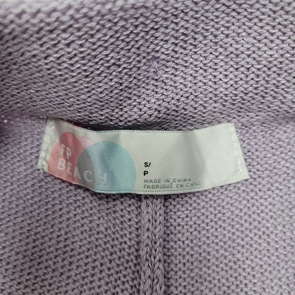 Free people beach Freya knit balloon wide leg purple lavender pants - Picture 6 of 7